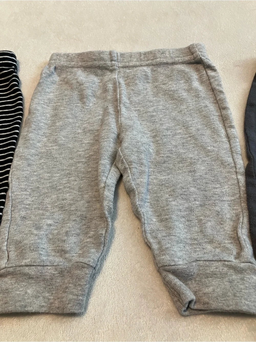 3-Pack Baby Jogger Pants - Black Stripe, Gray, Charcoal